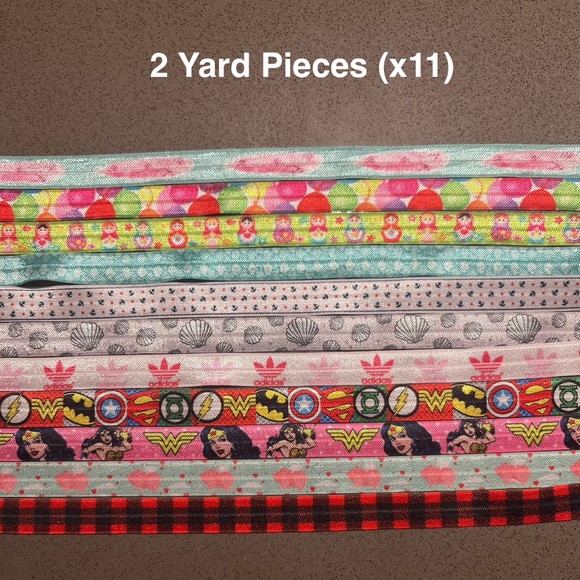41 + Yards of Fold Over Elastic (FOE) for Crafts Hair Ties Projects - Picture 4 of 4